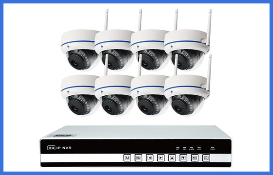 屋内ドーム家/店 Onvif のための無線 Ip CCTV のカメラのキット 8PCS
