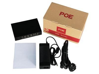 安全な CCTV のカメラの予備品は、4 つの港 POE スイッチを密集させます