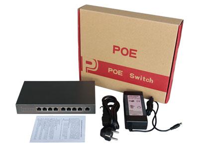 信頼できる CCTV のカメラの予備品は、8 つの港 POE スイッチを密集させます