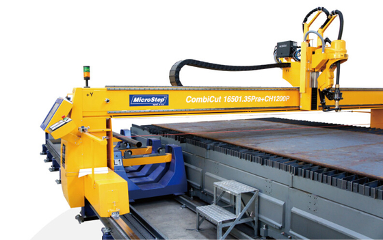自動車産業のための黄色いCNC Combicut 3D斜め血しょう斜角が付く機械